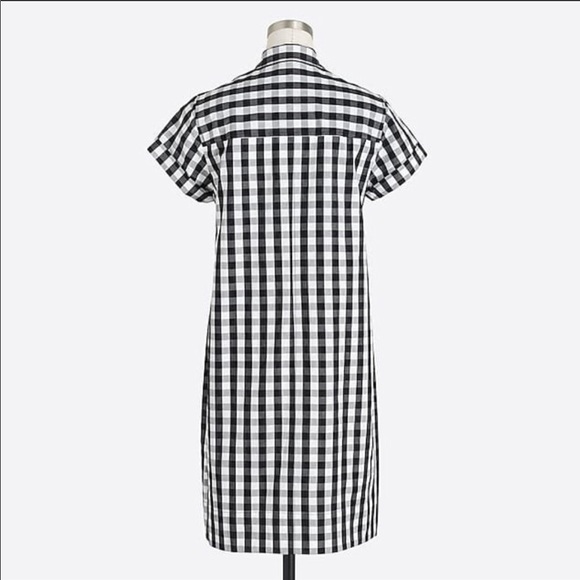 J. Crew Short Sleeve Gingham Dress EUC - Picture 2 of 3
